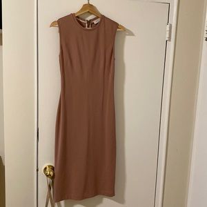 Babaton dress,brownish pink colour,comfortable,body-con